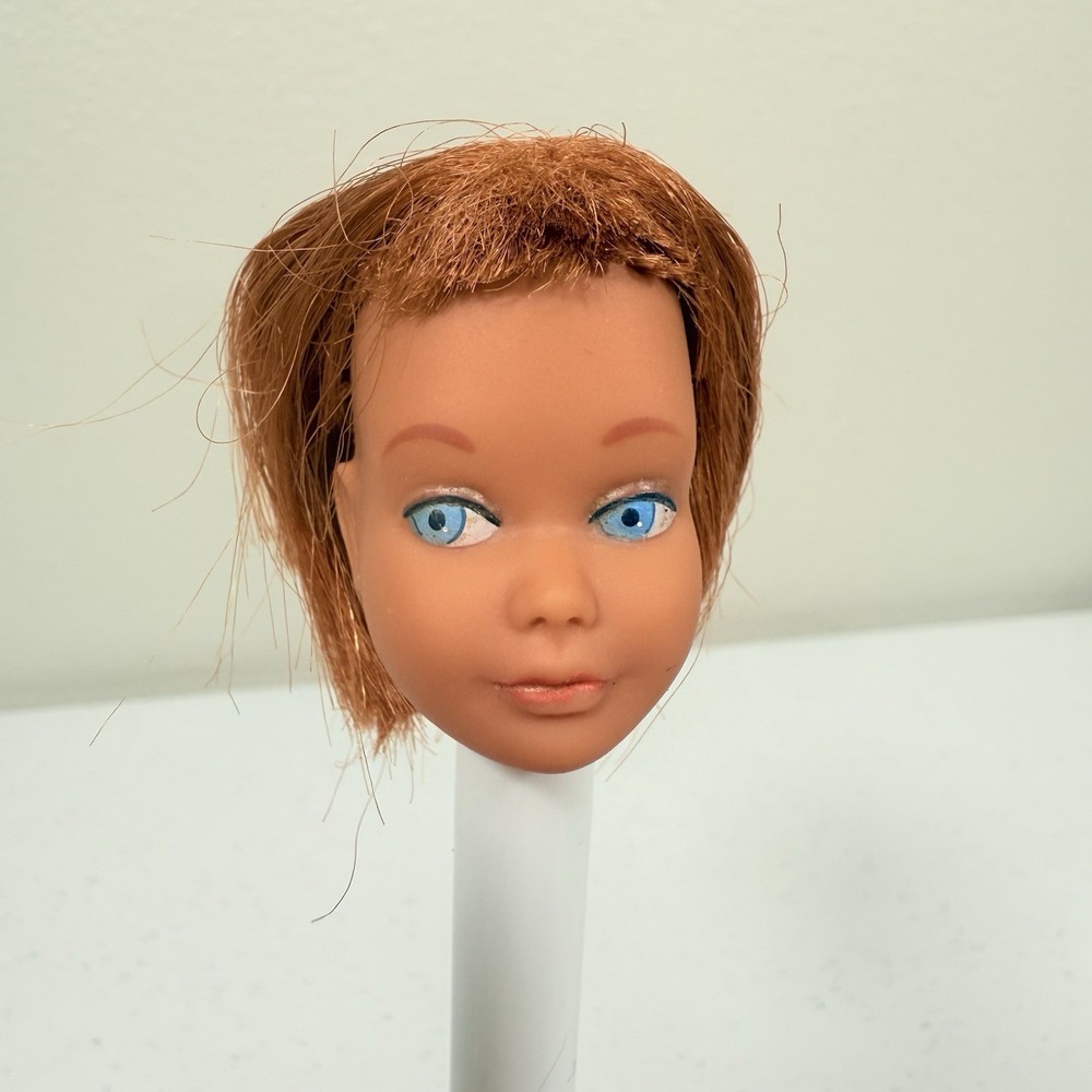 Vintage Mattel Skipper Doll Head Redhead TLC Replacement Part Unmarked Barbie - Picture 1 of 10